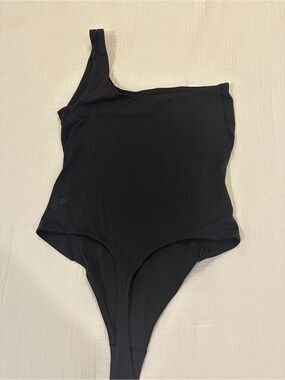 Lululemon Black One-Shoulder Thong Bodysuit XS
